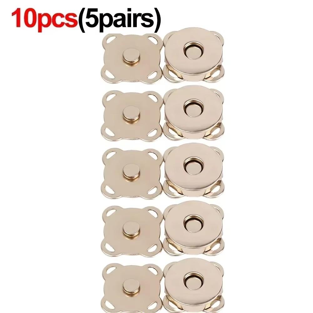 20pcs Metal Snap Magnet Button Magnetic Double Rivet Fastener Clasp Closure Buckle for Clothes Bag DIY Craft Sewing Accessories