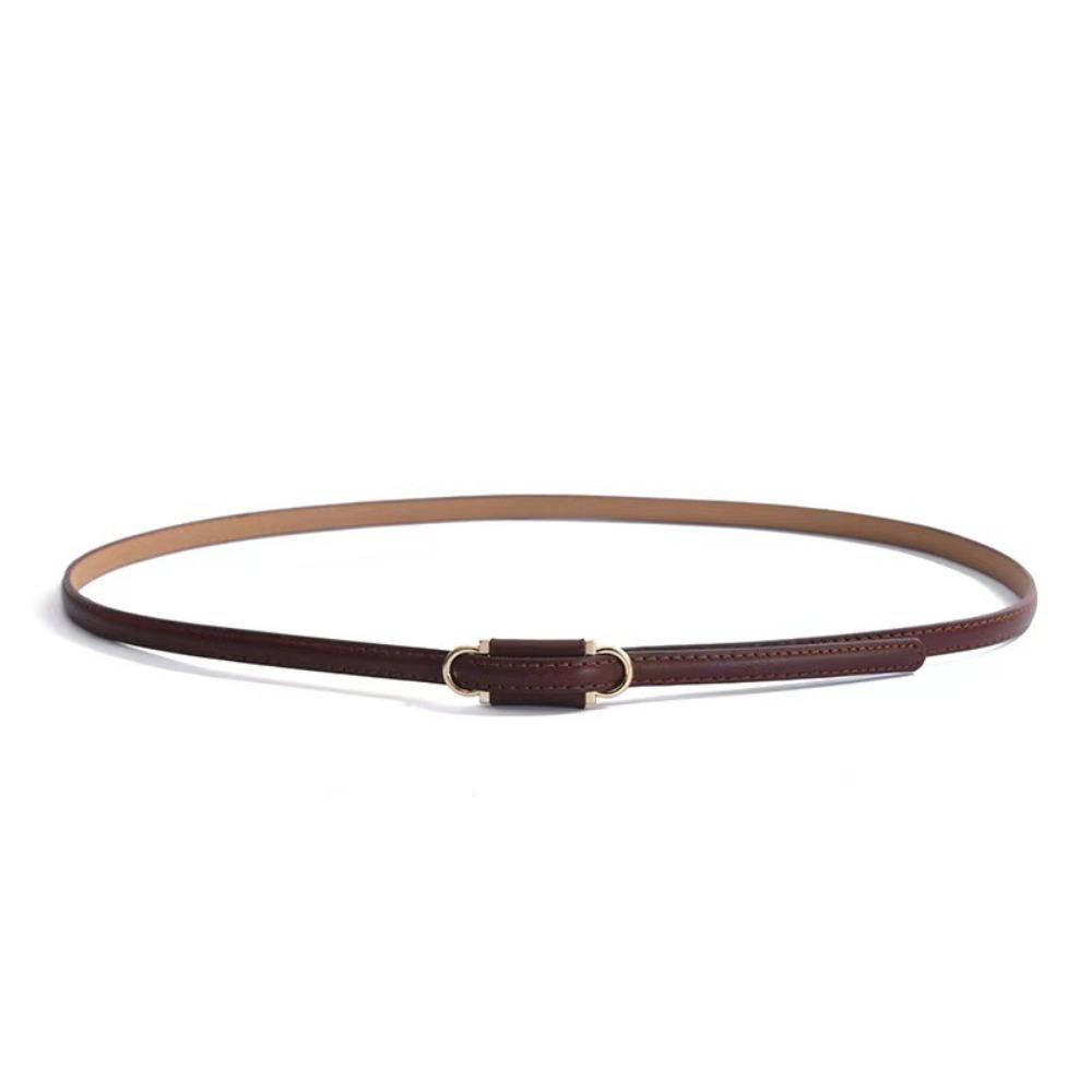 PU Leather Slim Belt Thin Dress Belt Simple Waist Belt  Women Accessories