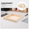 6 Pcs Unfinished Wood Canvas Panel 6x6 Inch Wood Board Small Painting Canvas Frames for DIY Art Projects Acrylics Oil Painting