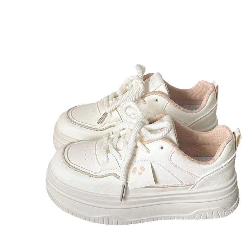 Dad shoes heightening little white shoes women's 2025 autumn new versatile student high value retro Hong Kong style casual shoes