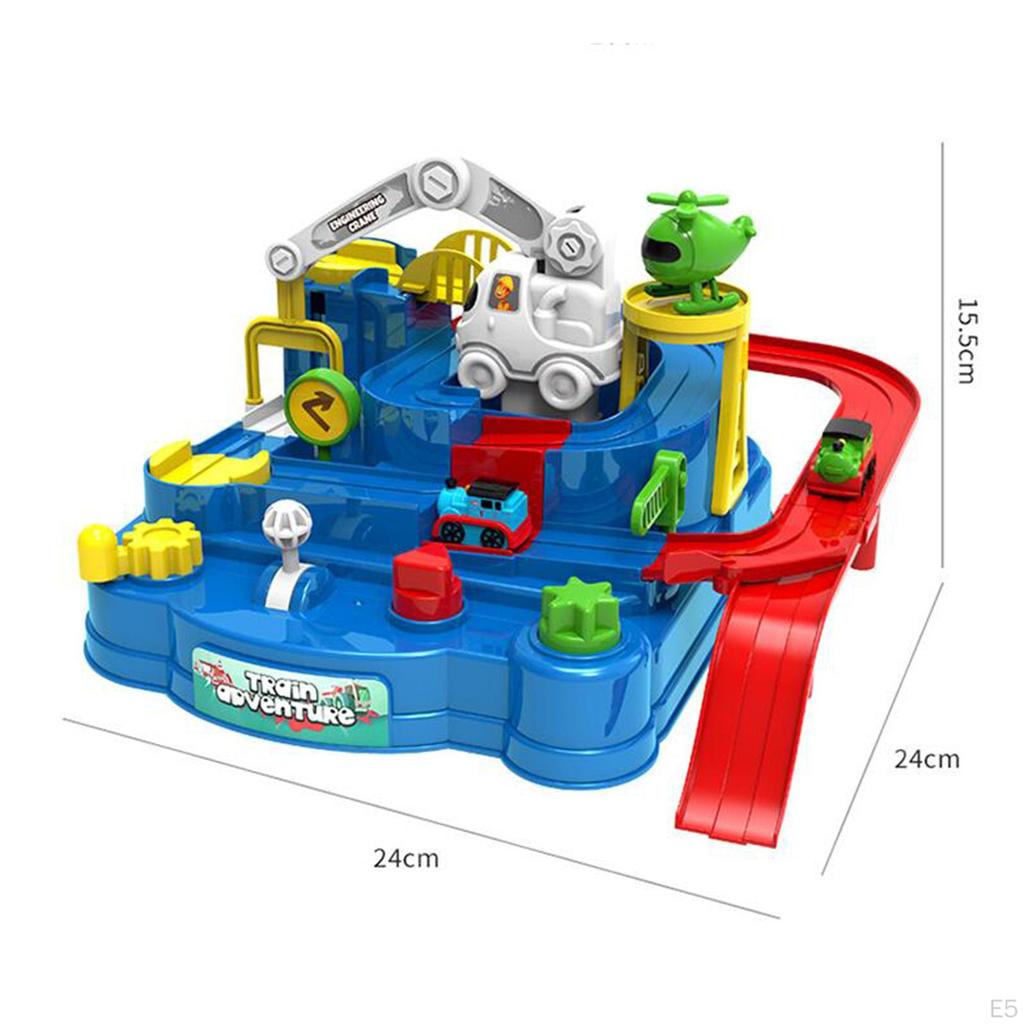 Car Adventure Toy, Race Track Toy Set Road Racing Puzzle Model Toys Rail for Toddlers Kids