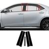 For Toyota Corolla 2014-19 Gloss PC Black Window Center Post Pillar Cover Trims