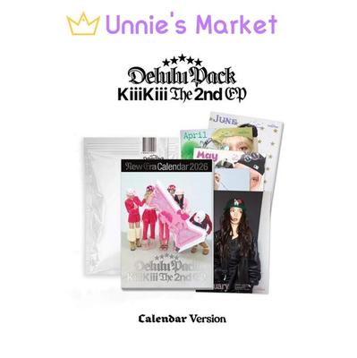 (Calendar Ver.) KiiiKiii [Delulu Pack] The 2nd EP Album + Free Gift