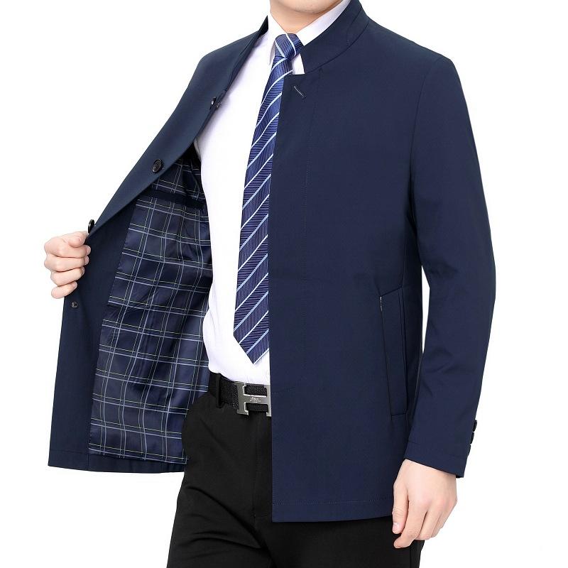 Jacket jacket for men autumn and winter lapel business leaders middle-aged and elderly dad windbreaker jacket