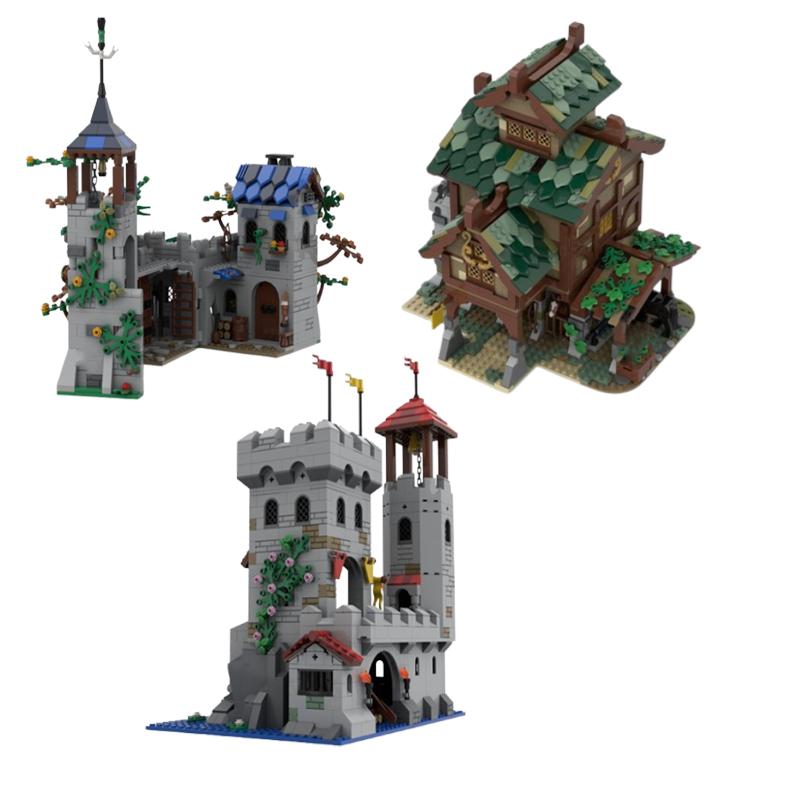 32 spot MOC -185913 73773 77684 80710 79749 street view DIY small particle assembly building block puzzle toy model gift set orn