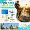 Angel-Adventskalender für Angler - Weihnachts-Countdown-Geschenkbox mit Kunstködern und Zubehör