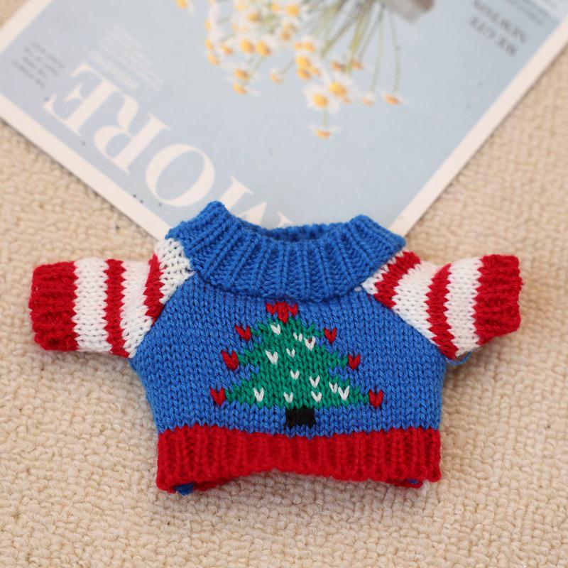 20cm Cotton Doll Accessories: Plush Dog Sweater, Scarf, Hat Set