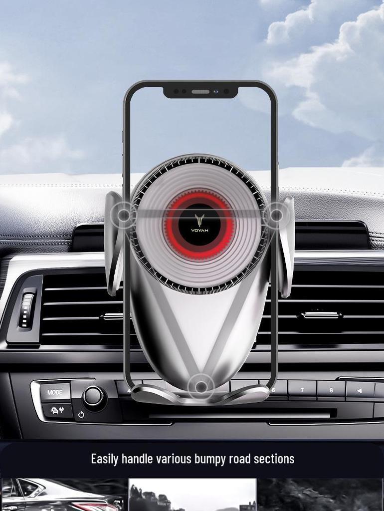 Lantu Gravity Car Phone Holder - Air Vent Mount for Navigation and Support