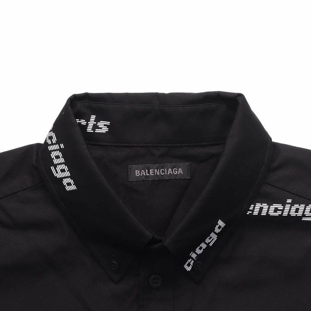 Balenciaga Shirt Regular Fit Men's Black 681702TOL651070