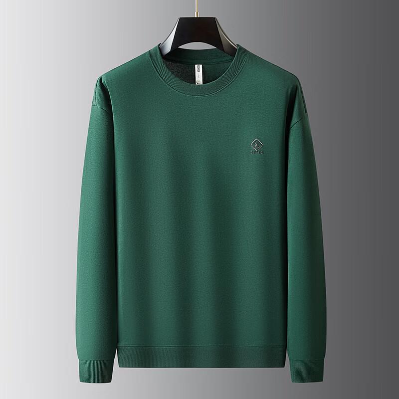 

Dibinze Мужской повседневный свитшот большого размера из смесового хлопка с круглым вырезом 7XL