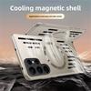 Wärmeableitende magnetische Handyhülle für Samsung Galaxy S25 FE Edge S26 S24 Ultra S23 S22 Plus für Magsafe Harte PC-Rückseite
