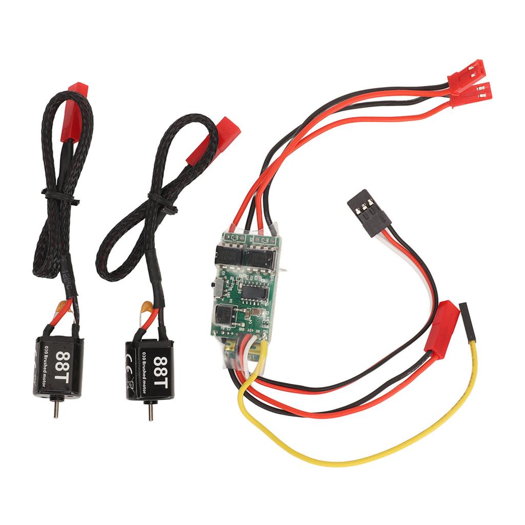 10A Brushed ESC Efficient Dual Way Bidirectional 88T Electric Speed Controller for RC Model Ship