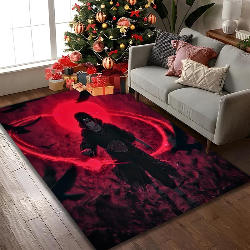 1pc Office Printed Area Carpet, naruto Rug, Home Sofa Chair Mat For Christmas and Halloween Décor
