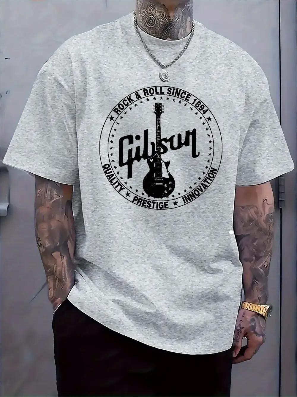 Gibson Rock Logo Crew Neck T-shirt - Casual Fit L