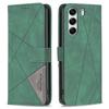 BINFEN COLOR For TECNO Camon 40 Pro 4G Phone Case Wallet Stand Geometry Imprinted Leather Cover