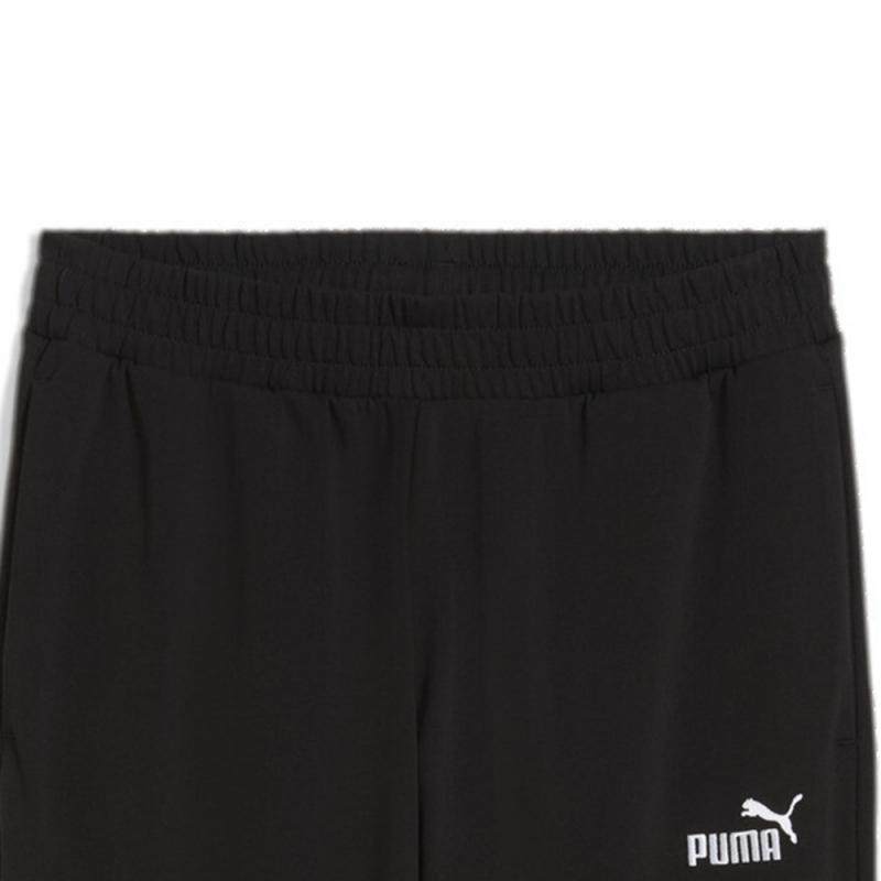 Puma Logo Comfortable Casual Versatile Knitted Sports Pants Men Bottoms Black 687522-01