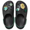 Crocs EVA Round Toe Kick Hole Shoes Unisex Style Black and Green