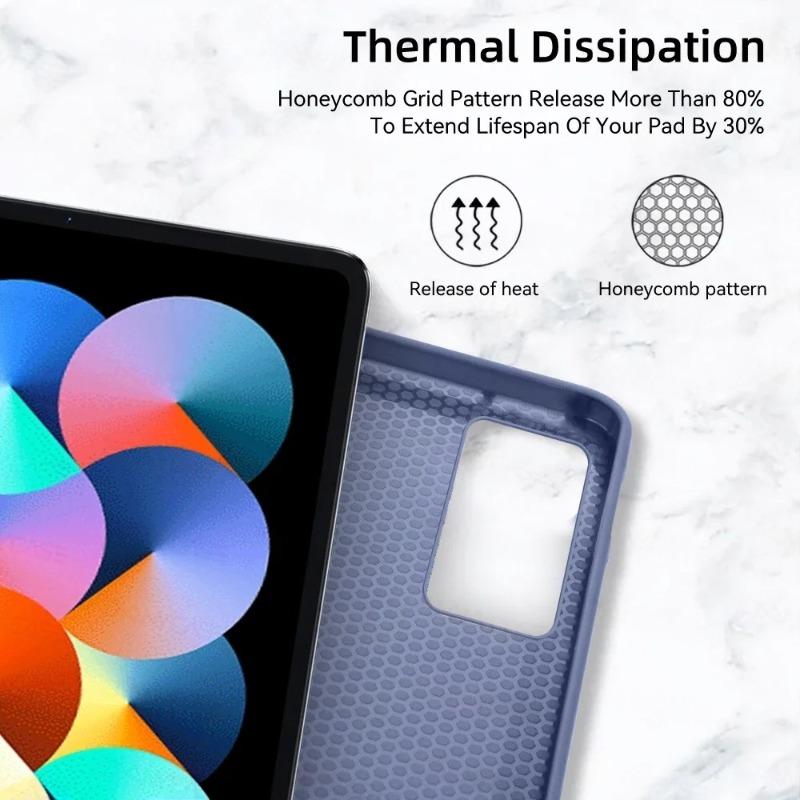 Für Xiaoxin Pad Pro 12,7" Hülle Faltbare Magnetische Halterung Weiche TPU Rückseite Für Idea Tab Pro 12,7" Hüllen TB375FC
