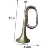 Retro Vintage Brass Trumpet, 12.60inch Solid Copper and Brass Bugle, Cavalry Trumpet for Orchestra Band