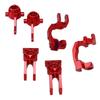 RC Steering Kit Aluminum Alloy C Block Steering Knuckle Rear Axle Carrier Set for ARRMA Typhon 1 10 RC CarRed