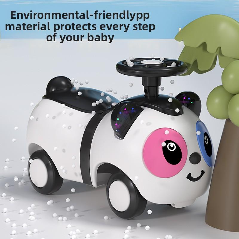 Baby Peanut Twist Car Infant Scooter Walker With Sound Light Silent Wheel Outdoor Ride On Toy Car Balance Training Birthday Gift