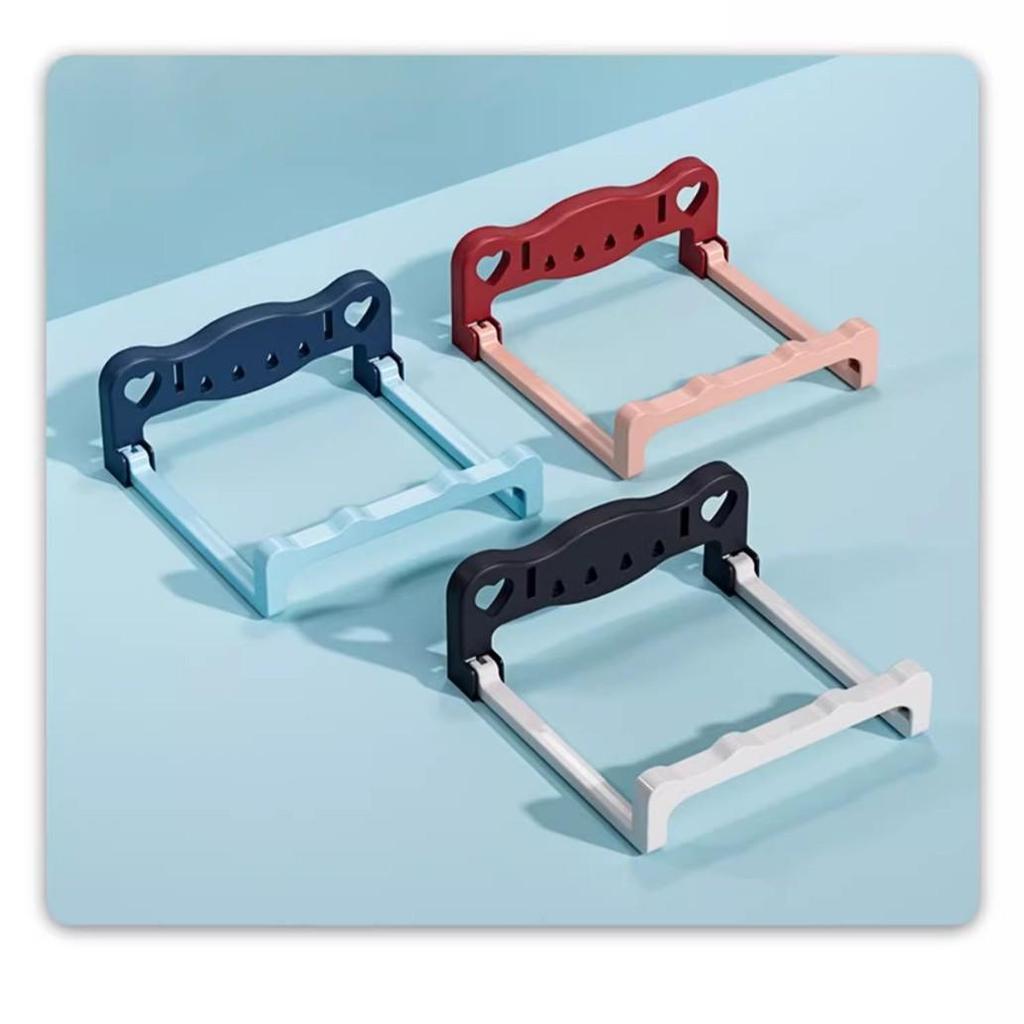 Wall-Mounted Foldable Washbasin Rack - Punch-Free Bathroom Storage Shelf