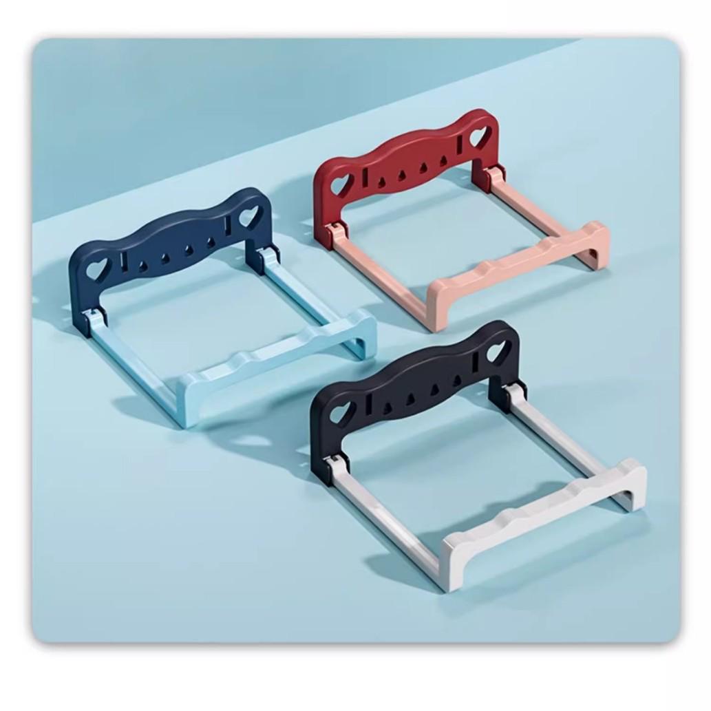 

Wall-Mounted Foldable Washbasin Rack - Punch-Free Bathroom Storage Shelf