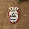 Hand Painted Gift Tag Pendant Rustic Christmas Hanging Charm Cute Christmas Tree Decor  Festival