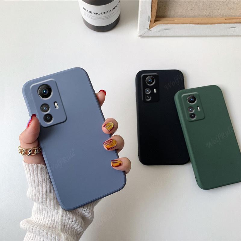 For Xiaomi Redmi Note 12S Case Cover Redmi Note 12S Capas Liquid Silicone Phone Back Bumper TPU Soft For Fundas Redmi Note 12S