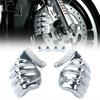 Steel Motorcycle Front Brake Caliper Cover For Harley Electra Glide Standard EFI FLHTI Road Glide Ultra FLTRU FLHTKL FLTRXS FLTR