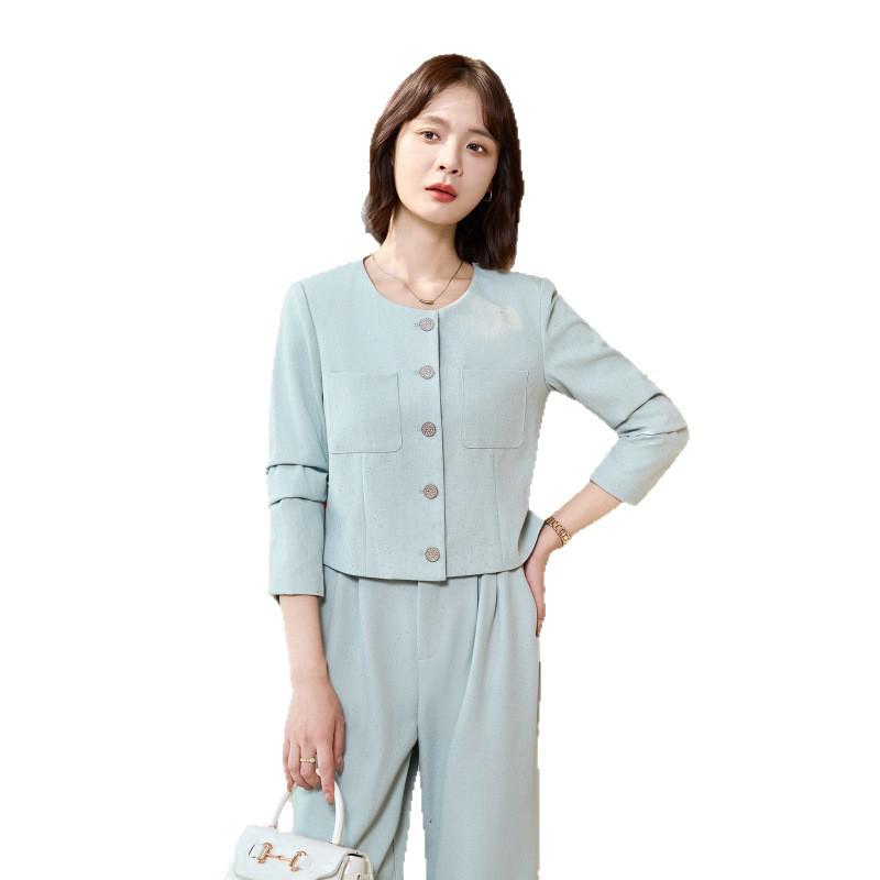 Women's Professional Suit Set for Medical, Beauty, and Office Reception.
