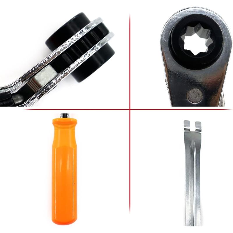 Slack Adjusting Tool And Wrench Double Square Ratcheting Wrench for Trucks Trailers Air Brake Systems