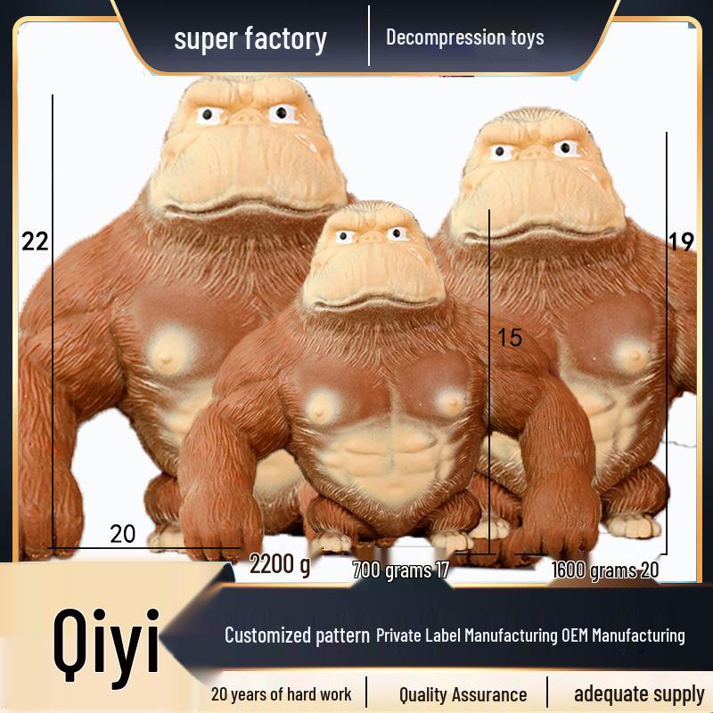 

Mr. Wang s Gorilla Decompression Squishy Toy - Slow Rebound Stress Reliever