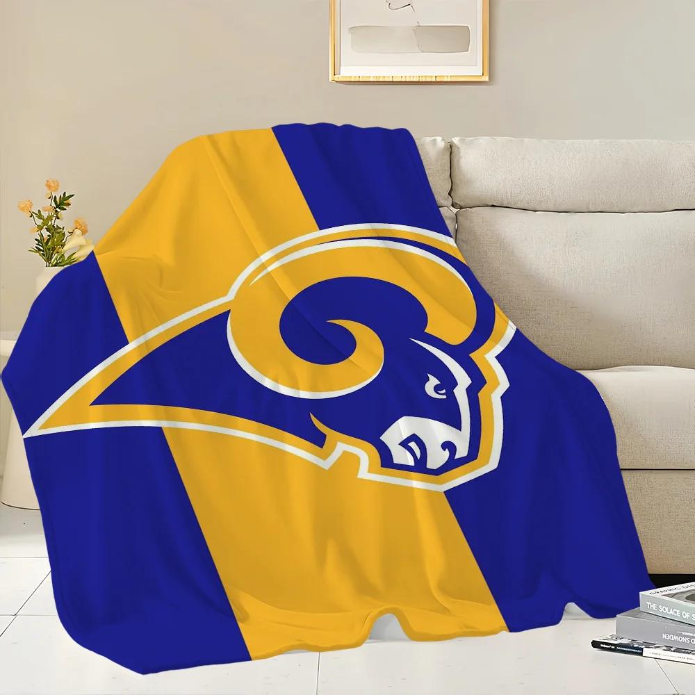 L-Los A-Angeles R-RamsS Skicomfort Warm Soft Home Kids Lunch Blanket Suitable For Living Room Office Daily Travel Gifts