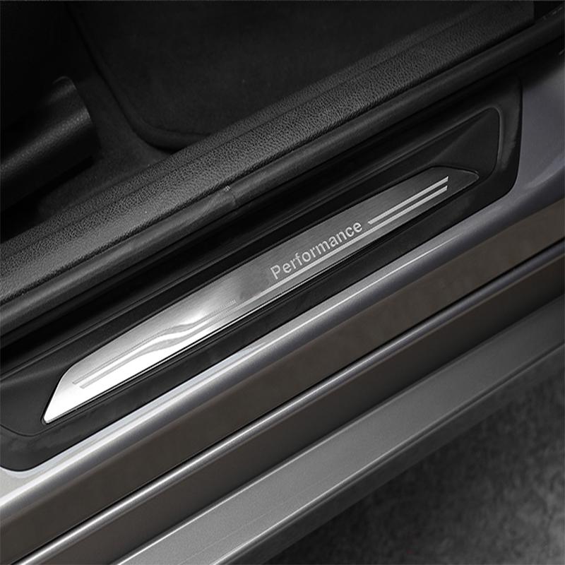 Accessories For BMW 1 3 4 5 Series F10 F20 F30 F34 X1 X3 X5 X6 Welcome pedal Door Sill Scuff Plate Guards Protector Cover strips