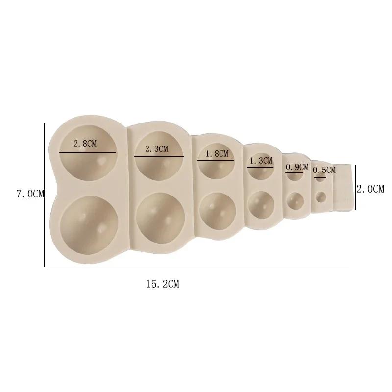 Semi-Round Pearl Cake Mold, Semi-Round Ball Chocolate Cake Mold, Epoxy Mold, Baking Tools, Cake Decoration
