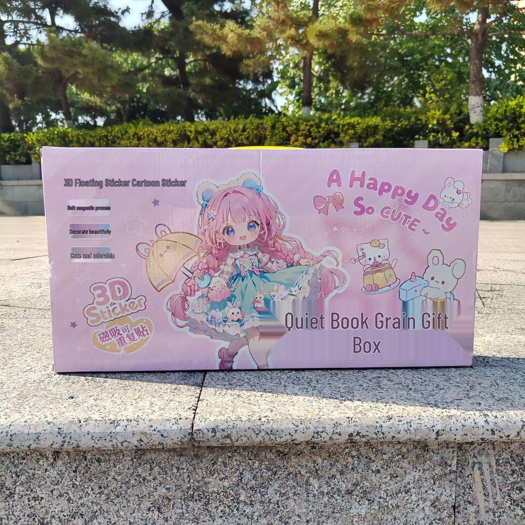 Girls' Hair Accessories & Sticker Gift Box - Perfect Birthday Gift for Primary School Role-Playing & DIY Fun