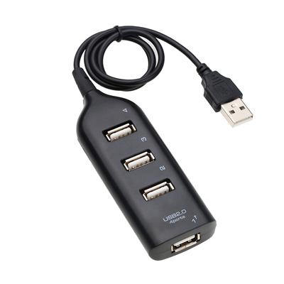 Car Socket Splitter USB 2.0 Hight Speed 4 Port USB Hub Socket Splitter Adapter for PC Computer Office Home Phone Auto