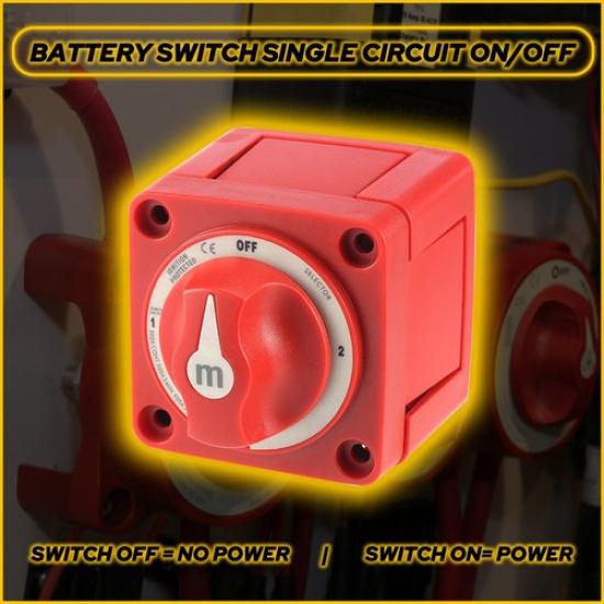 300A Dual Battery Selector Switch Disconnect For Marine Boat Truck 1-2-Both-Off
