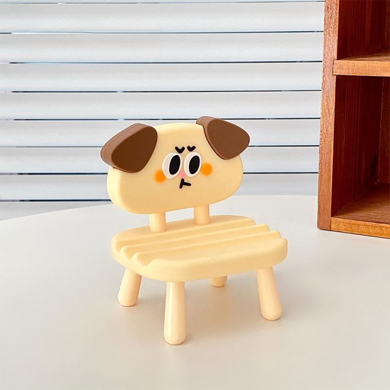 Cute Mini Chair Phone & Tablet Holder, Stylish Desktop Decor for Dorms & Binge‑Watching