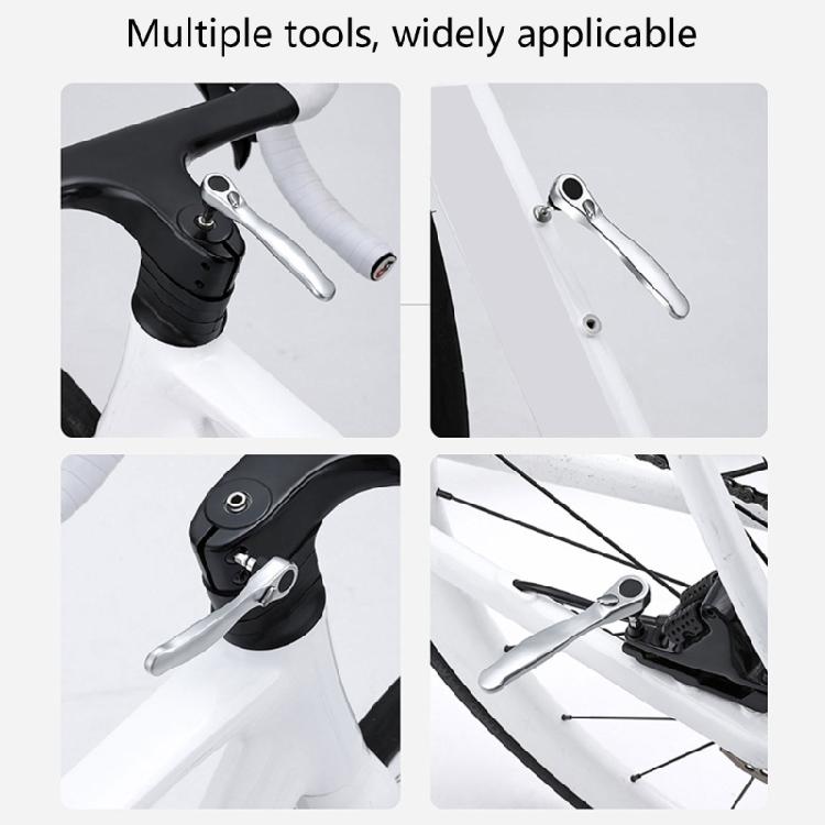 Durability 14 In 1 Cycling Tool Containing Steel Patches Strips Double Direction Ratchets and Compacts Carry Pouches