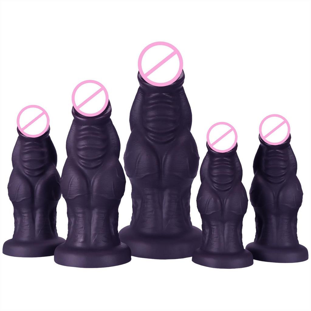 Manual Large Simulation Penis Massager for Female and Anal Play