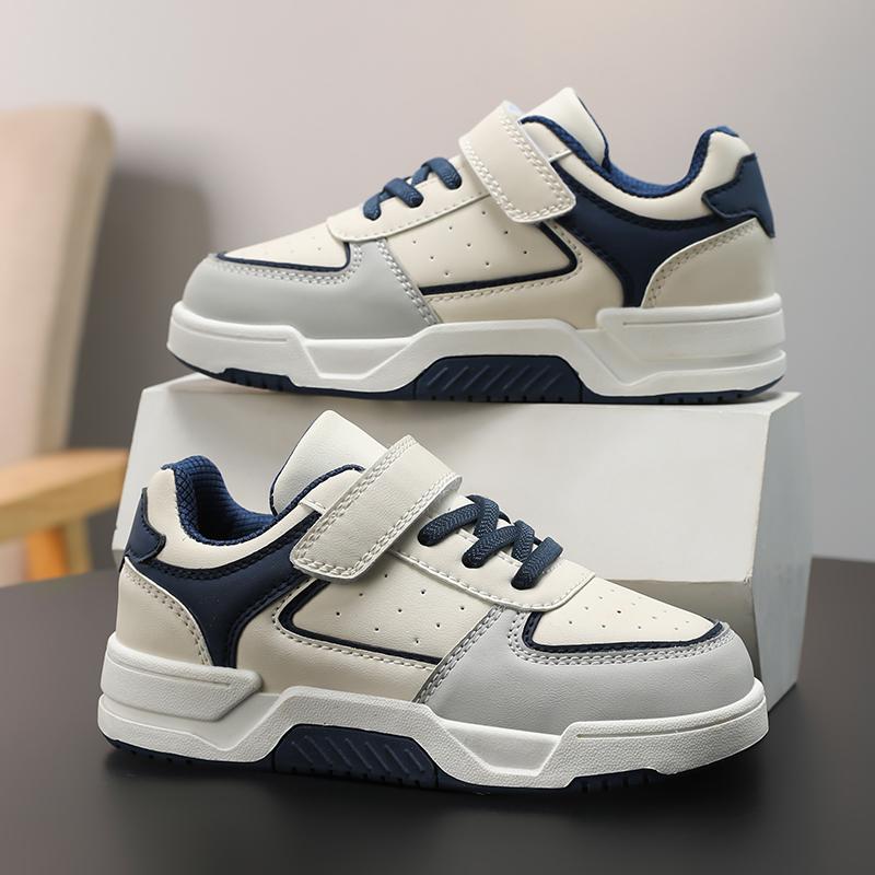 Children's Fashionable and Convenient Velcro Casual Sports Shoes Thick Soled Children's Skateboarding Shoes 28-39