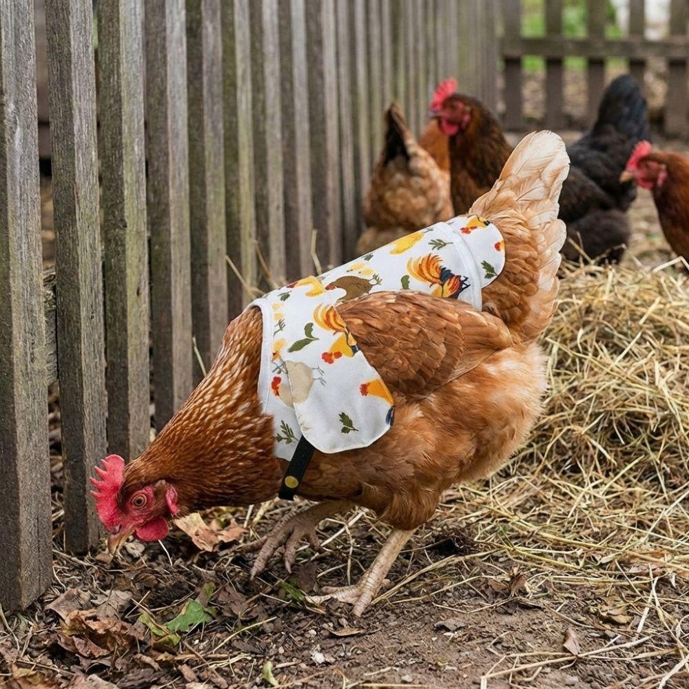 Farm Equipment Elastic Chicken Saddle Waterproof Adjustable Hen Apron Feather Protector Soft Poultry Apron Pet Clothes