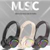 Glowing Long Battery Life Wireless Over-Ear Bluetooth Headset for Sports and Gaming