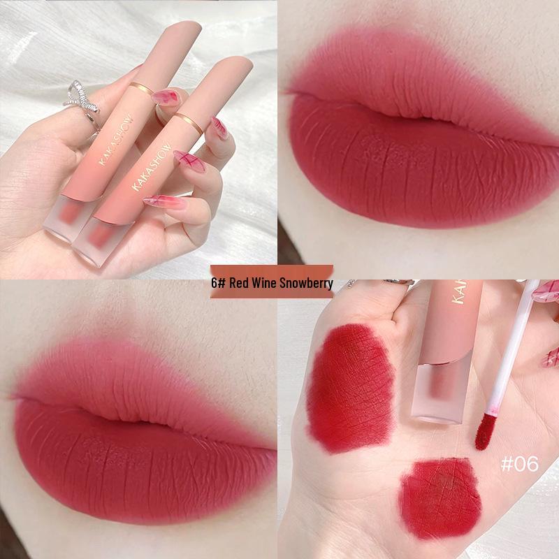 CVZ Samt Matt Lipgloss: Aufhellender, Transferfester, Feuchtigkeitsspendender Pfirsich-Lippenstift