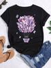 Fashion Women T-Shirt Love Butterfly Print T Shirt New Harajuku Tops Female Summer Tee Shirts Short Sleeve Tops Streetwear