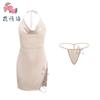Sexy lingerie sexy babes fashion slim-fit suspender short skirt split chain halter hip skirt
