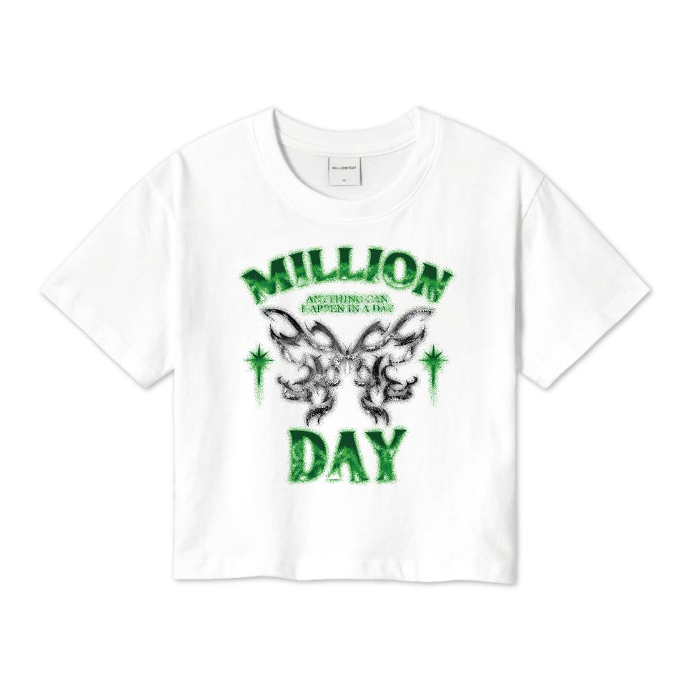Кроп-футболка Million Day Million Firefly White/S
