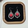 Bohemian Pop Round Vintage Long Earrings Fashion Creative Bells Turquoise Black Earrings Women